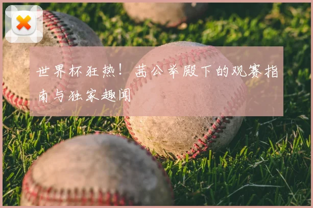 世界杯狂热！茜公举殿下的观赛指南与独家趣闻